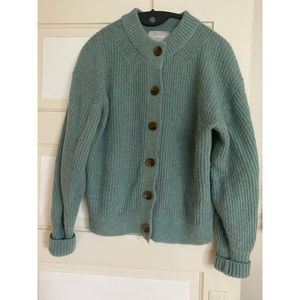 Everlane Cropped Alpaca Cardigan - M